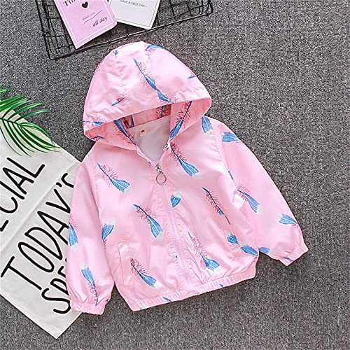 Kids Boys Girls Windbreaker Lightweight Hooded Jacket Full Zip Waterproof Rain Jacket Toddler Cute Print Coat Fall Outerwear2