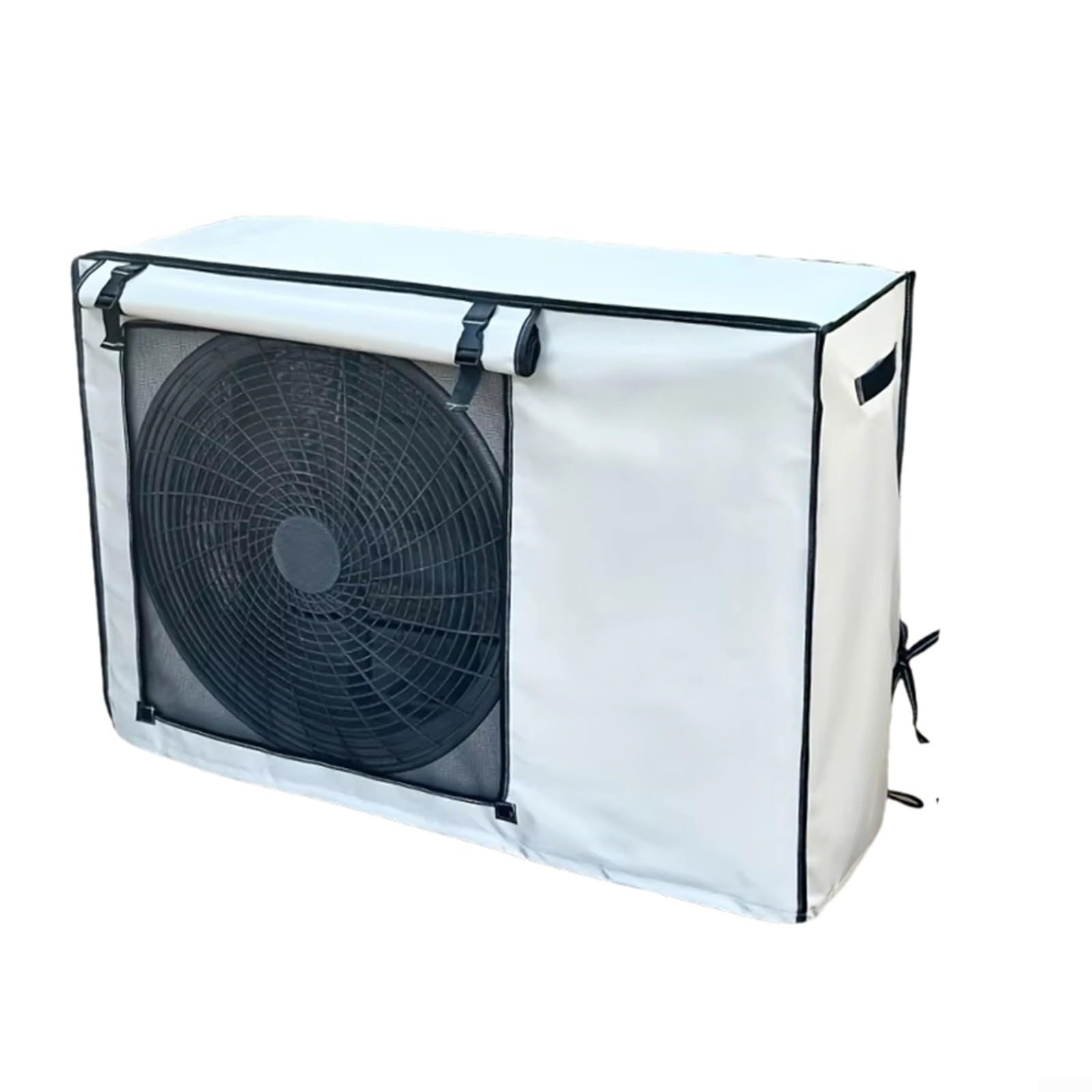 Oxford Wetterfeste Abdeckung für Klimaanlagen, UV-Schutz, Regenschutz mit aufrollbaren Riemen, silberfarben, 100 x 80 x 43 cm (100 x 80 x 43 cm)