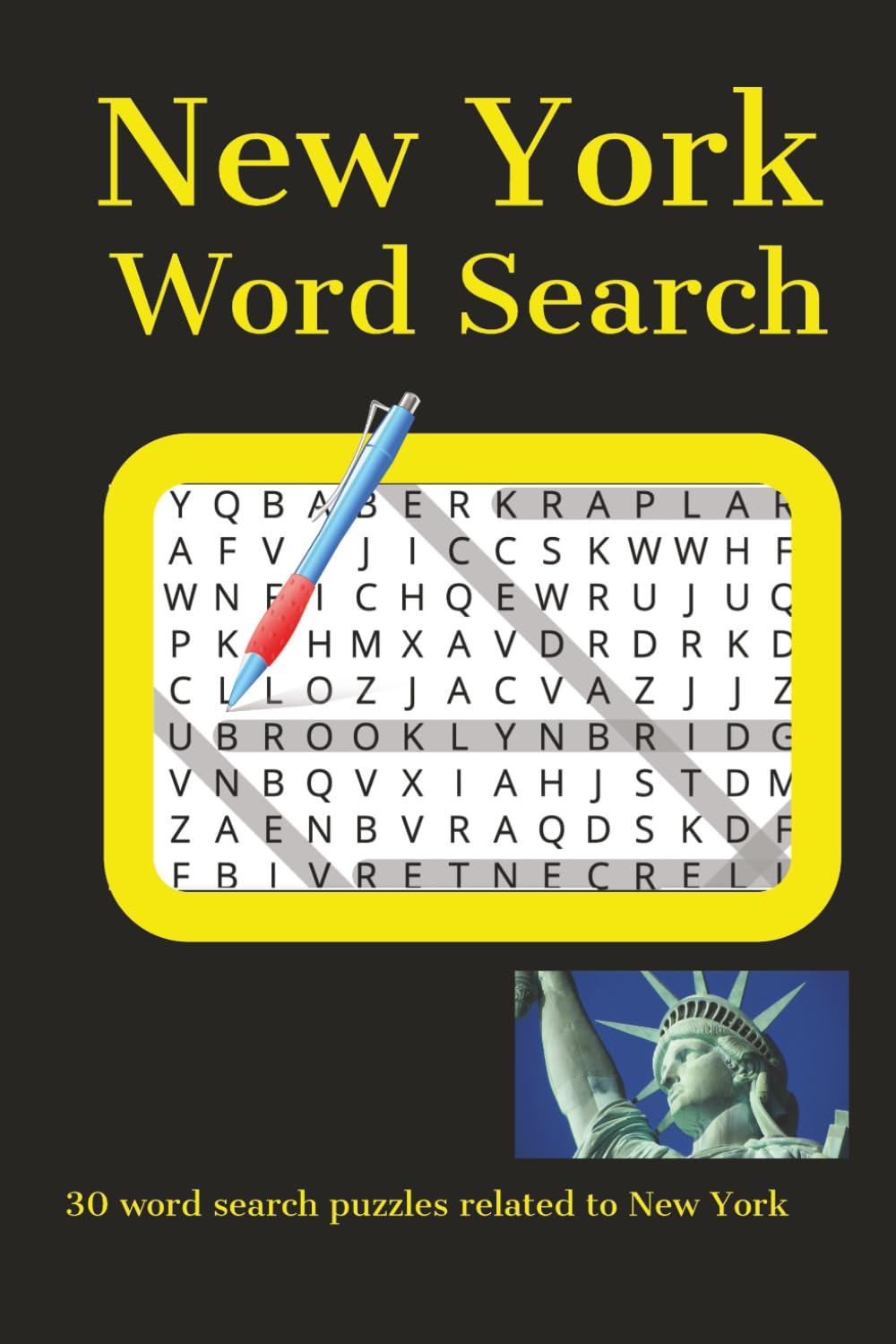 New York Word Search: 30 word search puzzles related to New York