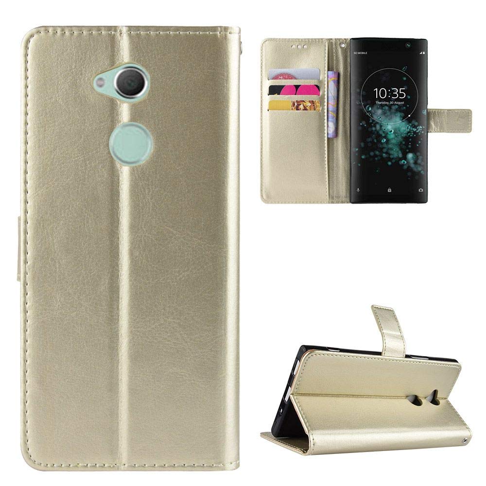 Custodia Portafoglio In Pelle Per Sony Xperia XA2 - Con Chiusura Magnetica E Slot Per Schede