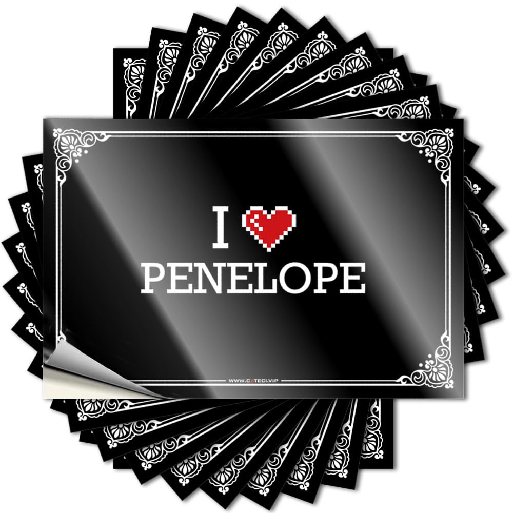 Decal Rustic Waterproof Vinyl Sticker | I Love Penelope Autumn Bumper for Travel DIY Projects(6X9CM)