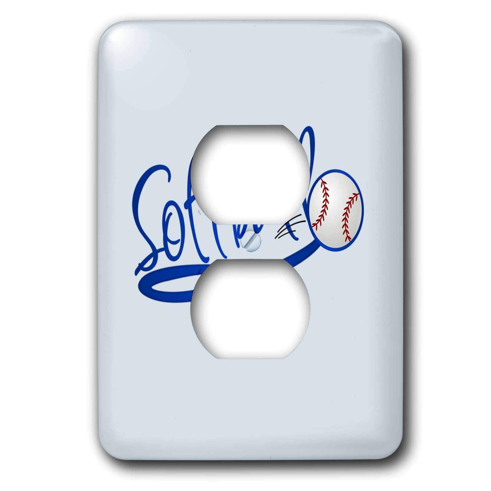 Cache pour prise de softball avec motif imprimé haute définition
