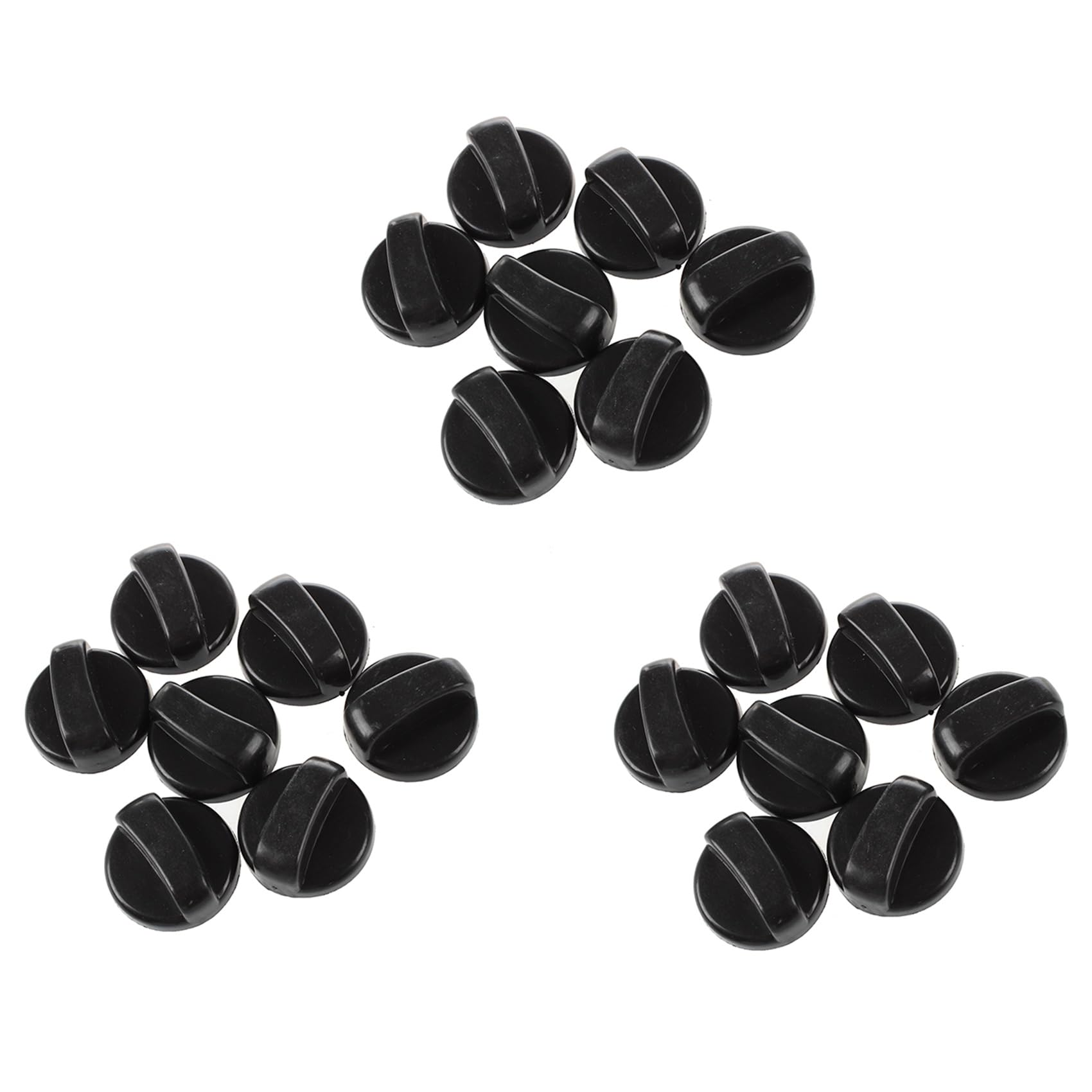 Jnchdghwa Black 21 Pcs. 8Mm Hole Gas Stove Cooker Rotary Switch Knobs For The Kitchen