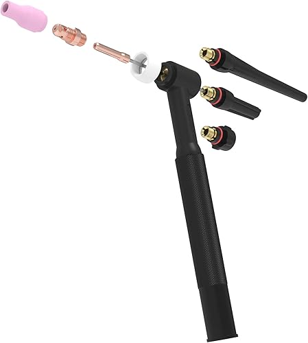 Miniatura 5 de YESWELDER 71 piezas TIG - Antorcha de soldadura con lente de gas rebelde #12 Pyrex kit de copa de vidrio para WP-171826