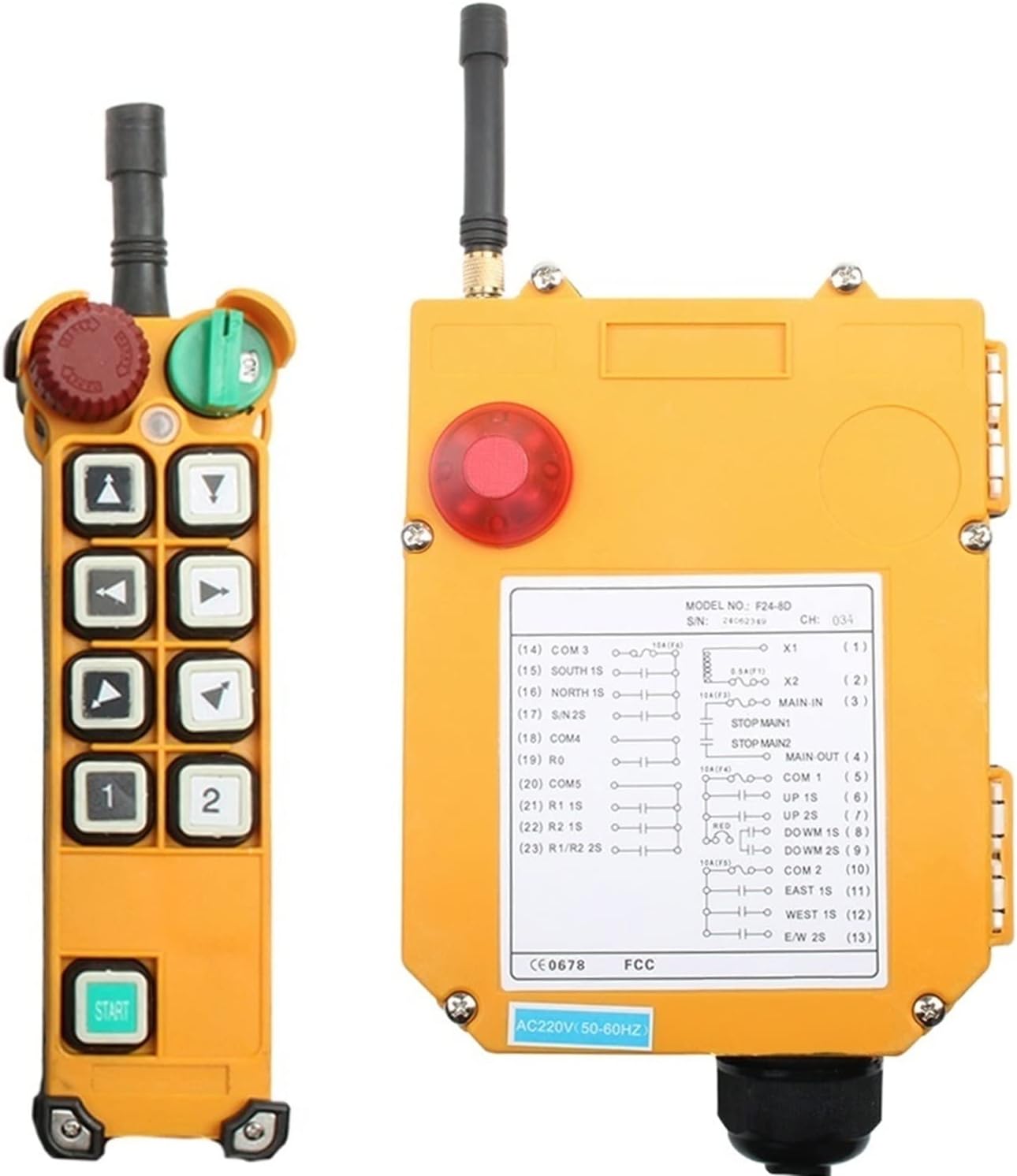F248S/F248D Industrial Wireless Radio Remote Controller