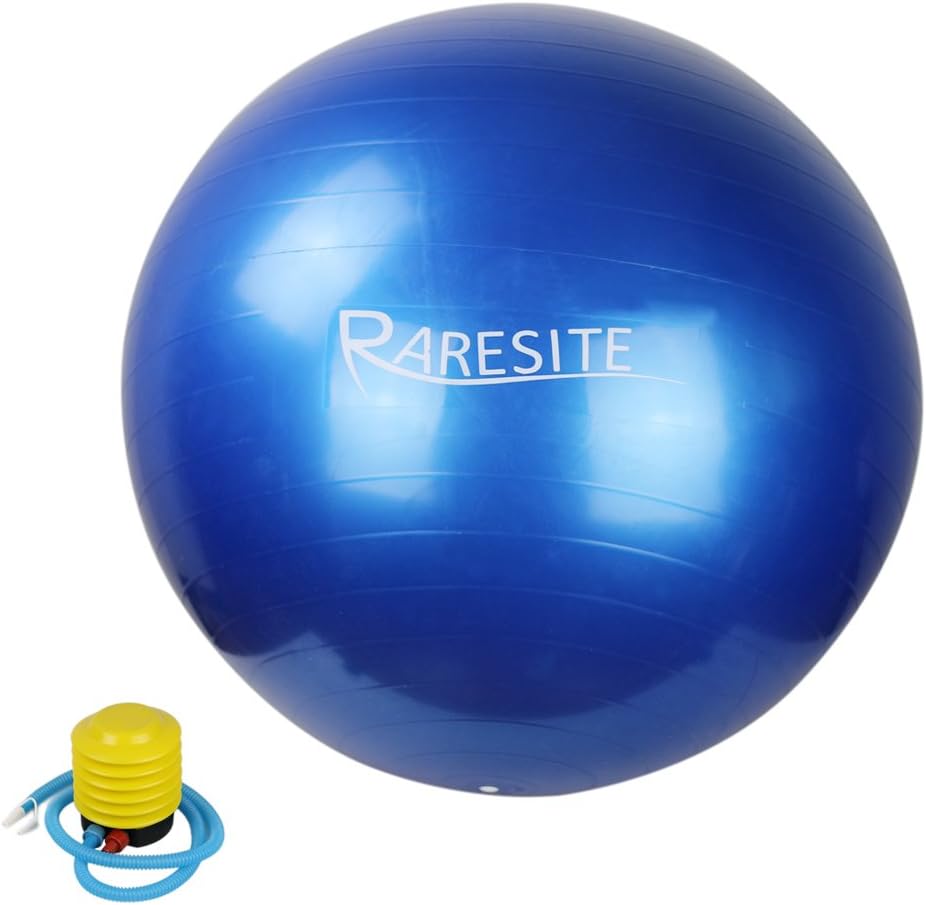 Exercise Ball - 2,000 lbs Stability Ball - Professional Grade โ Anti Burst Exercise Equipment for Home, Balance, Gym, Core Strength, Yoga, Fitness, Desk Chairs, 65cm
