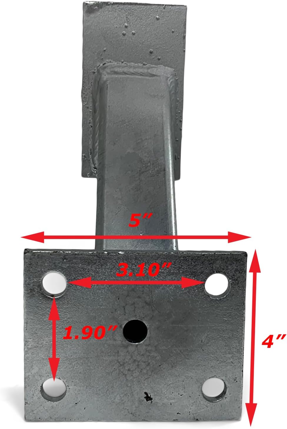 6 Lug Galvanized Spare Tire Mount for I-Beam Boat Trailers with #42 Spindle
