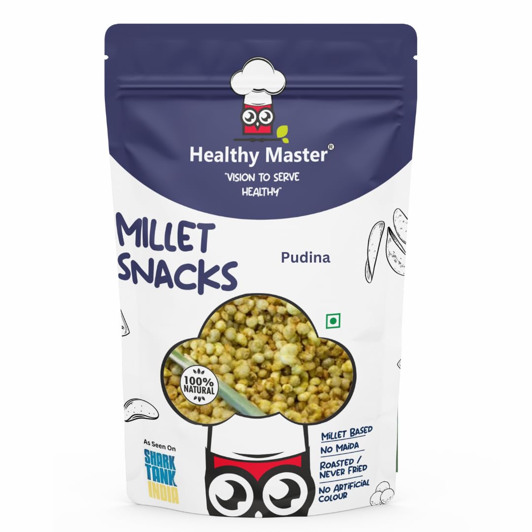 Healthy Master Millet Snacks PUDINA 150 gm, All Natural Ingredients, Vegan-Friendly, Calcium Rich, Gluten-Free, Vacuum Cooked, Tasty Snacks (B08B442FQT) Amazon Price History, Amazon Price Tracker