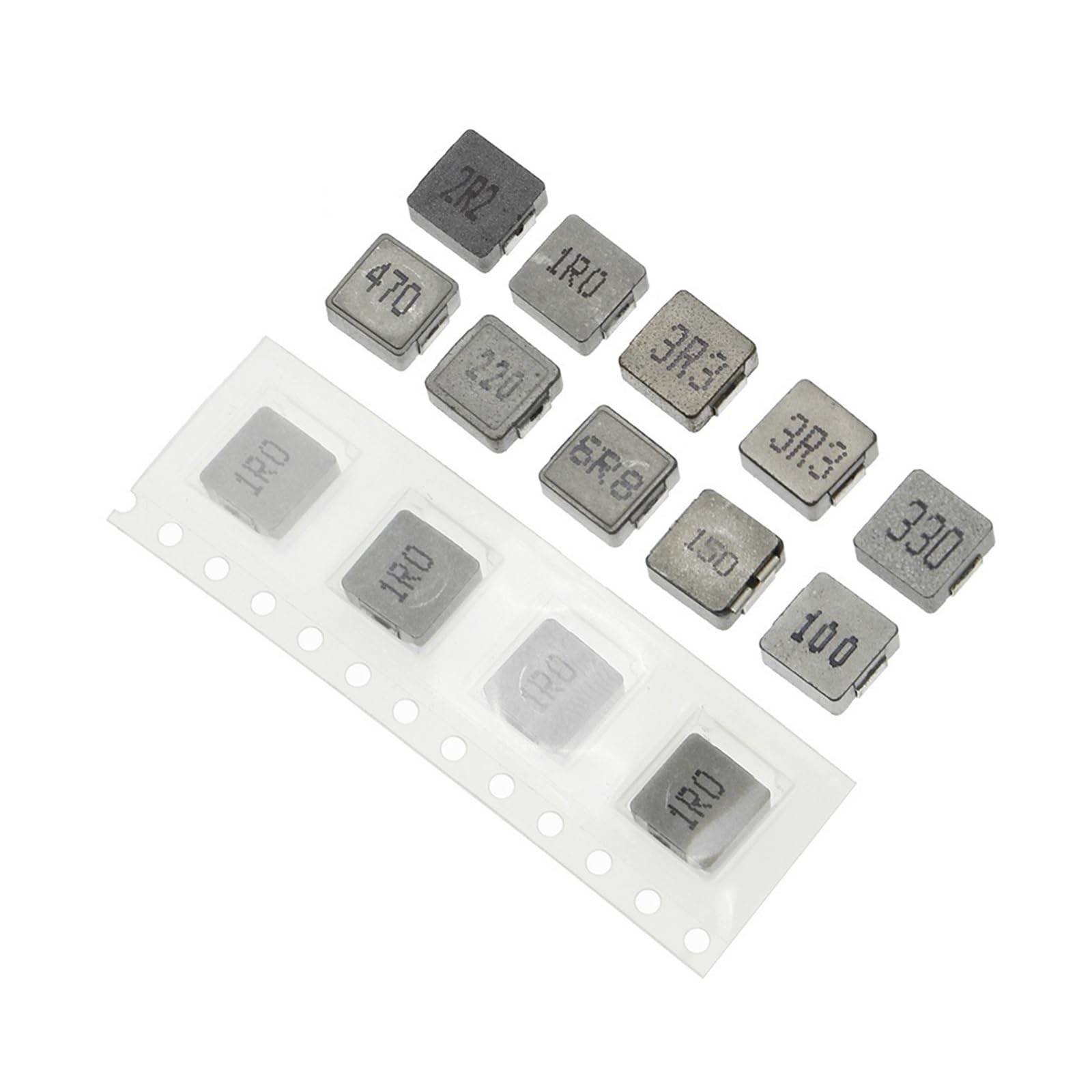 WHWRCADV 100 PCS 0630 SMD Inductance 1UH 2.2UH 3.3UH 4.7UH 6.8UH 10UH 15UH 22UH 33UH 47UH Power Inductor(100pcs 1UH-1R0)