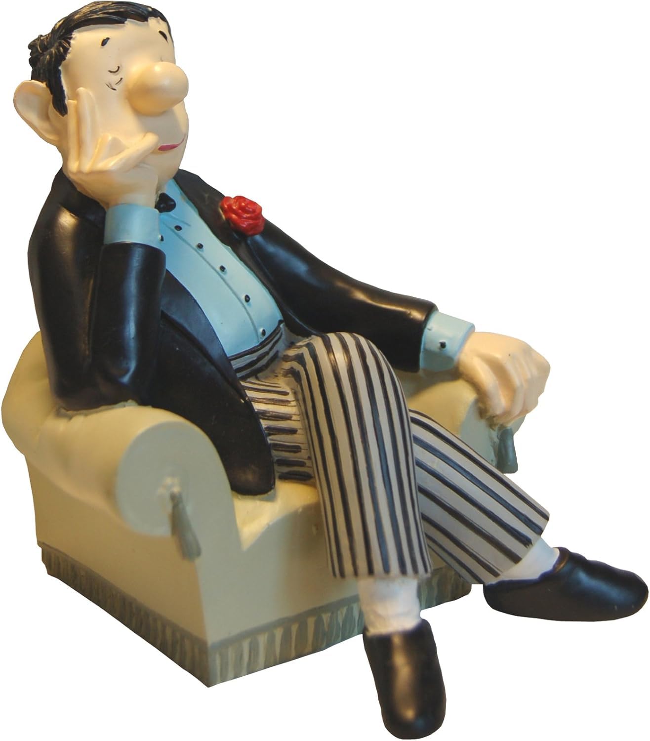Loriot Buchstütze ''Herr im Sessel 14 cm, ca. 1 kg • 67521 • Büro • Geschenke • Weihnachtliches • Objekte