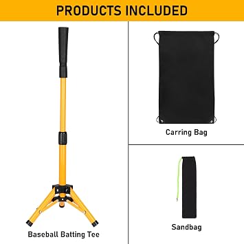 BOOSTEADY Baseball Batting Tee Baseball Tees for Hitting, Softball Batting Practice Tee Ball Stand Adjustable