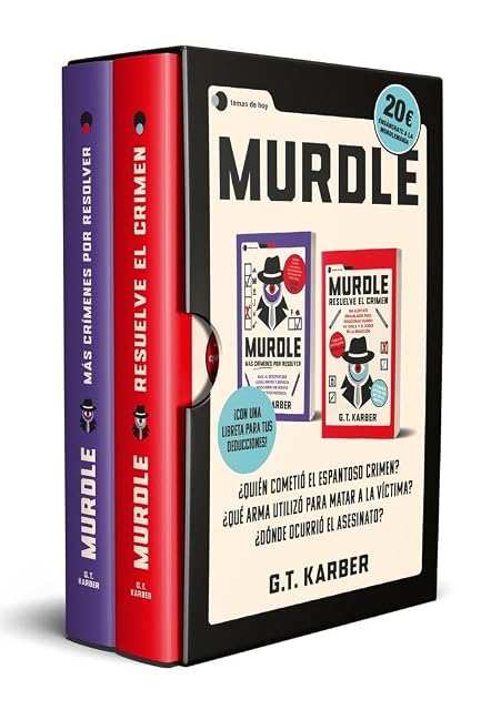 Portada de Estuche Murdle: vol. 1 + vol. 2 + libreta de deducciones