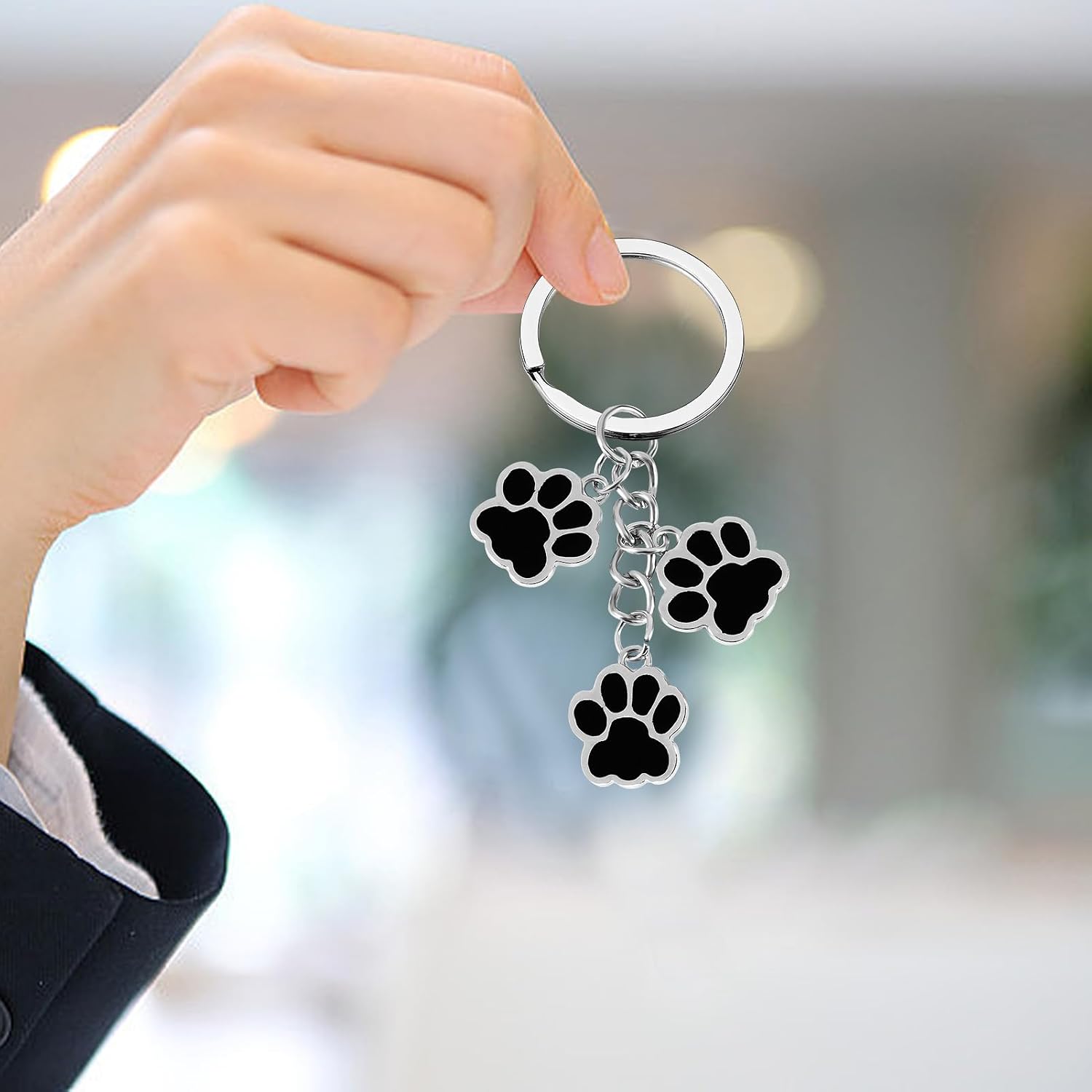 PLwelth Dog Claw Keychain for Women Men Dog Memorial Gifts for Pet Lovers Loss Sympathy Gifts for Birthday Christmas