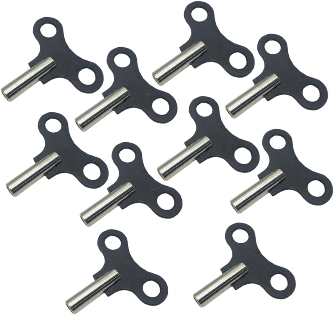 ORFOFE 10Pcs Wood Clock Repair Tool Clock Key for Winding Antique Clocks Durable Metal Accessories for DIY Clock Mechanism Workmanship