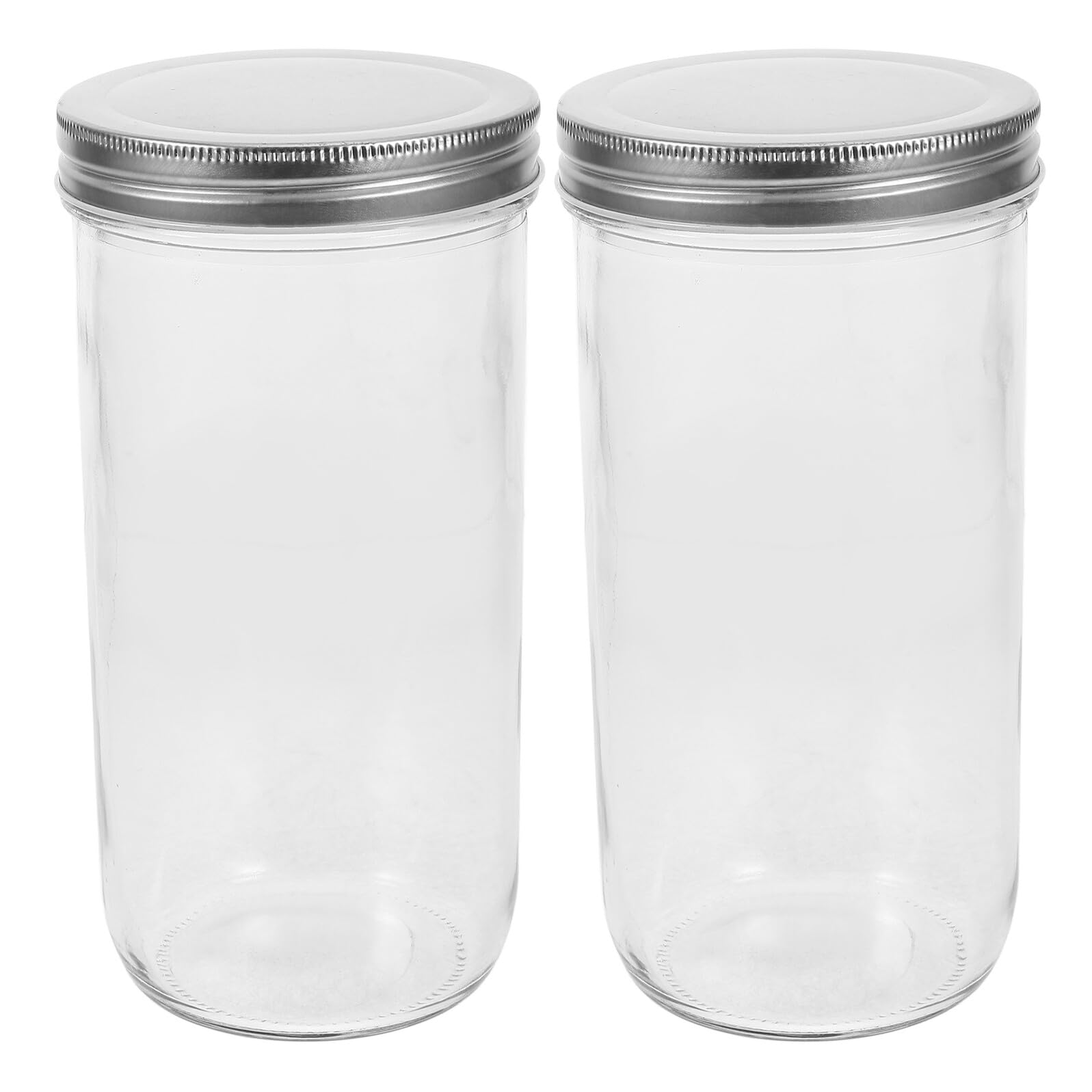 NUOBESTY 2stücke Luftdichte Vorratsdosen aus Glas mit Deckel Transparente Küchenbehälter für Marmelade und Honig Kleine Mehrzweckgläser für Zuhause