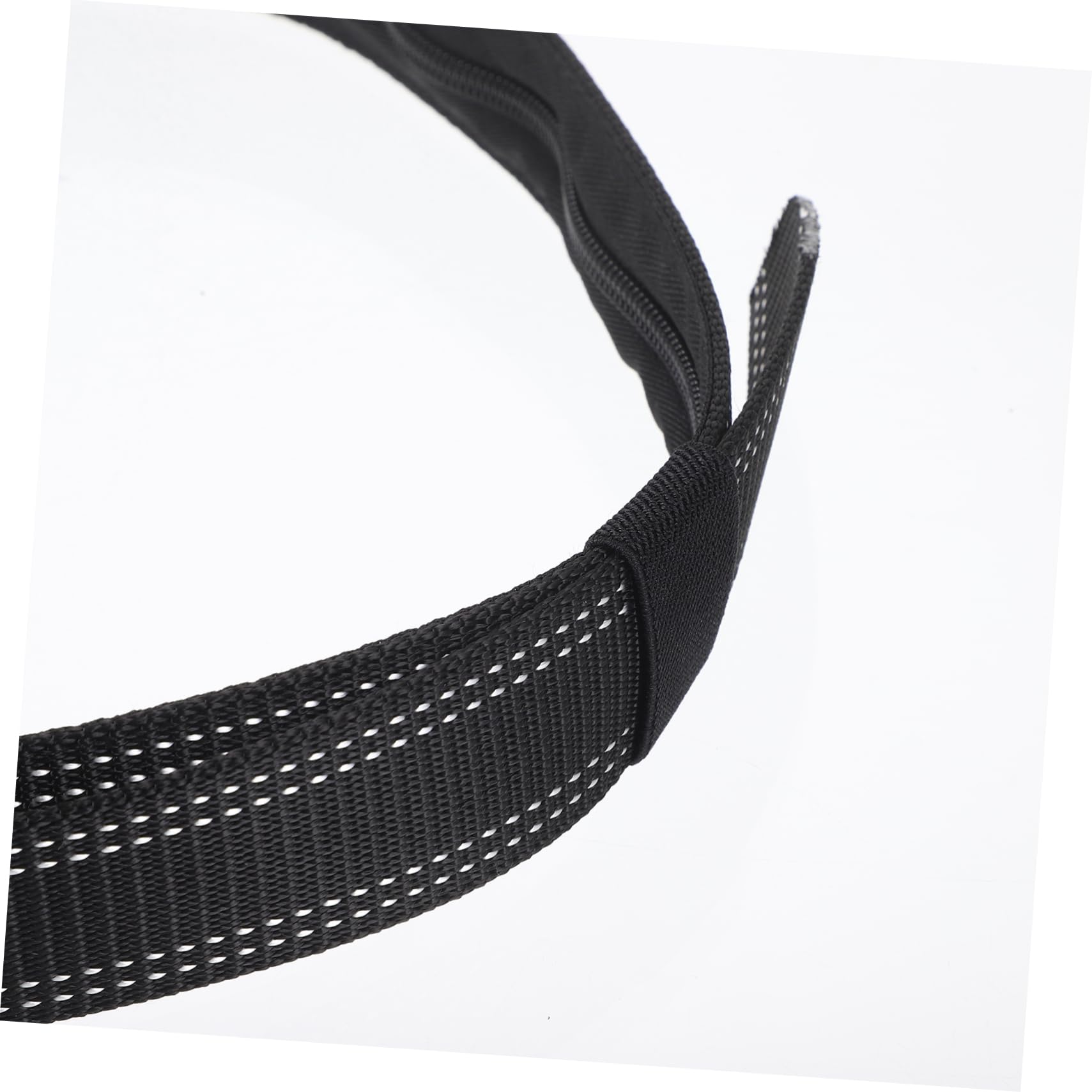 WOFASHPURET Men's Money Belt with Hidden Compartment Alloy Buckle Fashion Tank Stripes Black for Travel