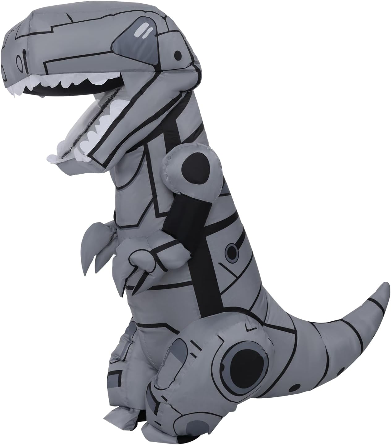 Inflatable Dinosaur Costume, Novel Blow Up Mechanical T-rex Dino Costume for Halloween Party Parade Cosplay