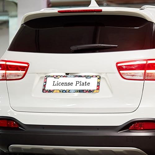 Miniatura 7 de Advebture Awaits - Marco de matrícula de montaña para decoración de automóvil, paquete de 2 marcos de matrícula personalizados para vehículos