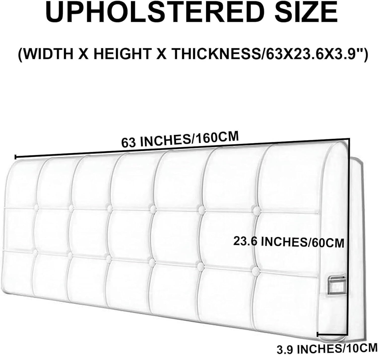 Leather Headboard Pillow,Solid Color Rectangle Headboard Reading Pillow,Headboard Upholstered Bed Backrest Large Bolster Wedge Pillowboard Headboard~/