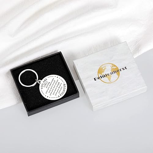 Miniatura 7 de Regalos para mujeres y hombres, llaveros inspiradores para él y ella, regalos después de la cirugía para hombres y mujeres, plateado