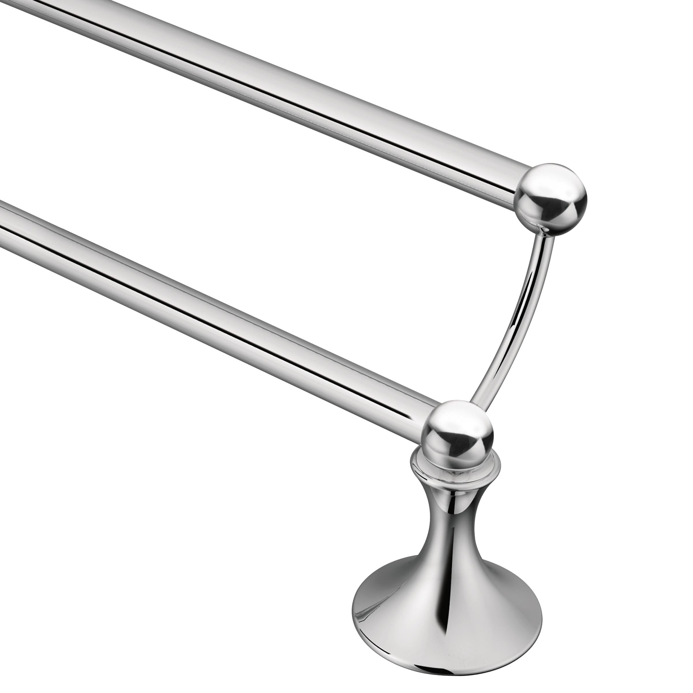 Moen DN7722CH Lounge Doppel-Handtuchstange, Chrom, 61 cm