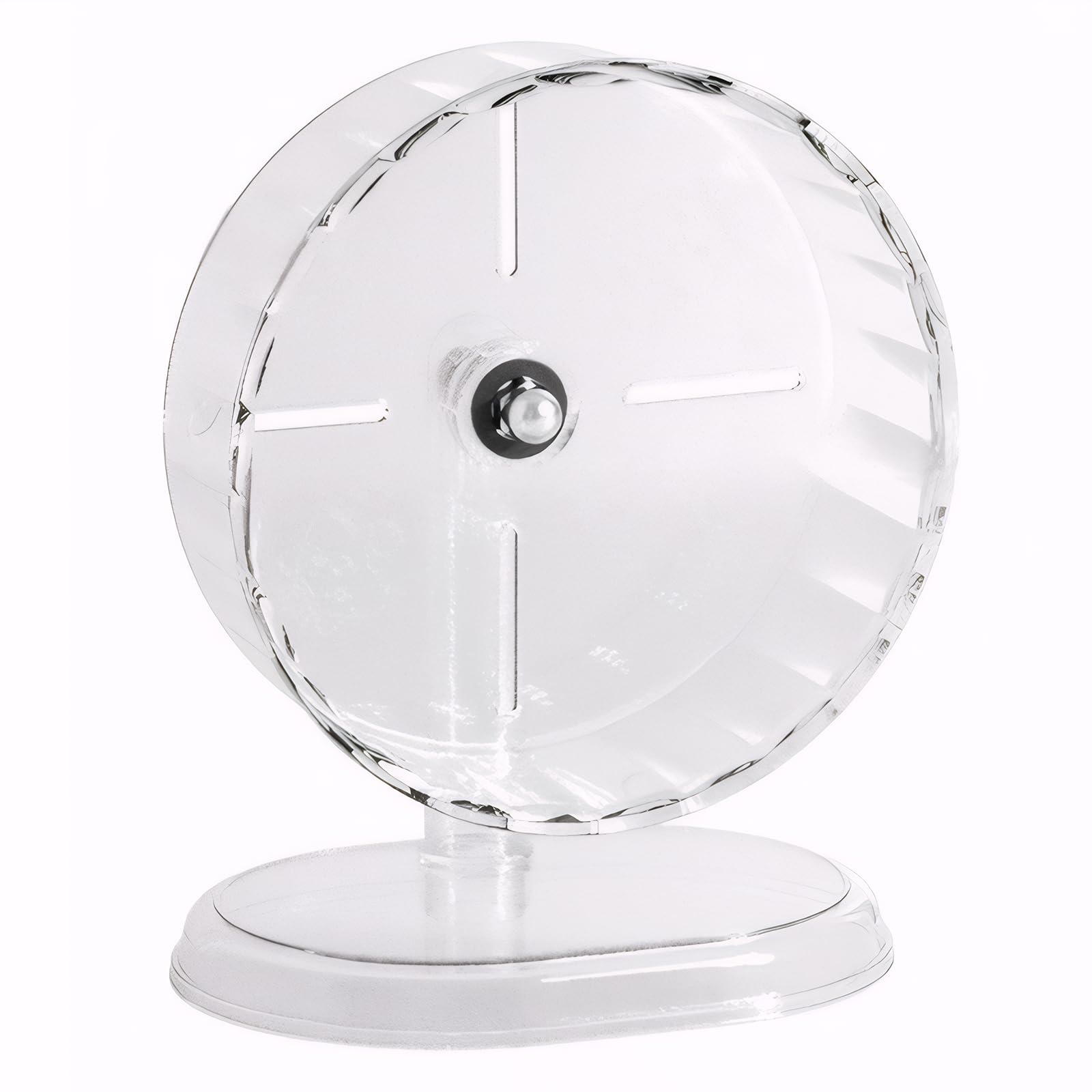 Silent Hamster Wheel – 8.3 Inch Syrian Hamster Running Wheel, Anti-Skid & Height Adjustable, Easy to Clean (8.3inch)