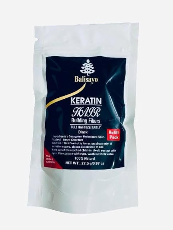 Buy Balisayo Hair Building Fibers Refill Pack (Black) Use For Toppik