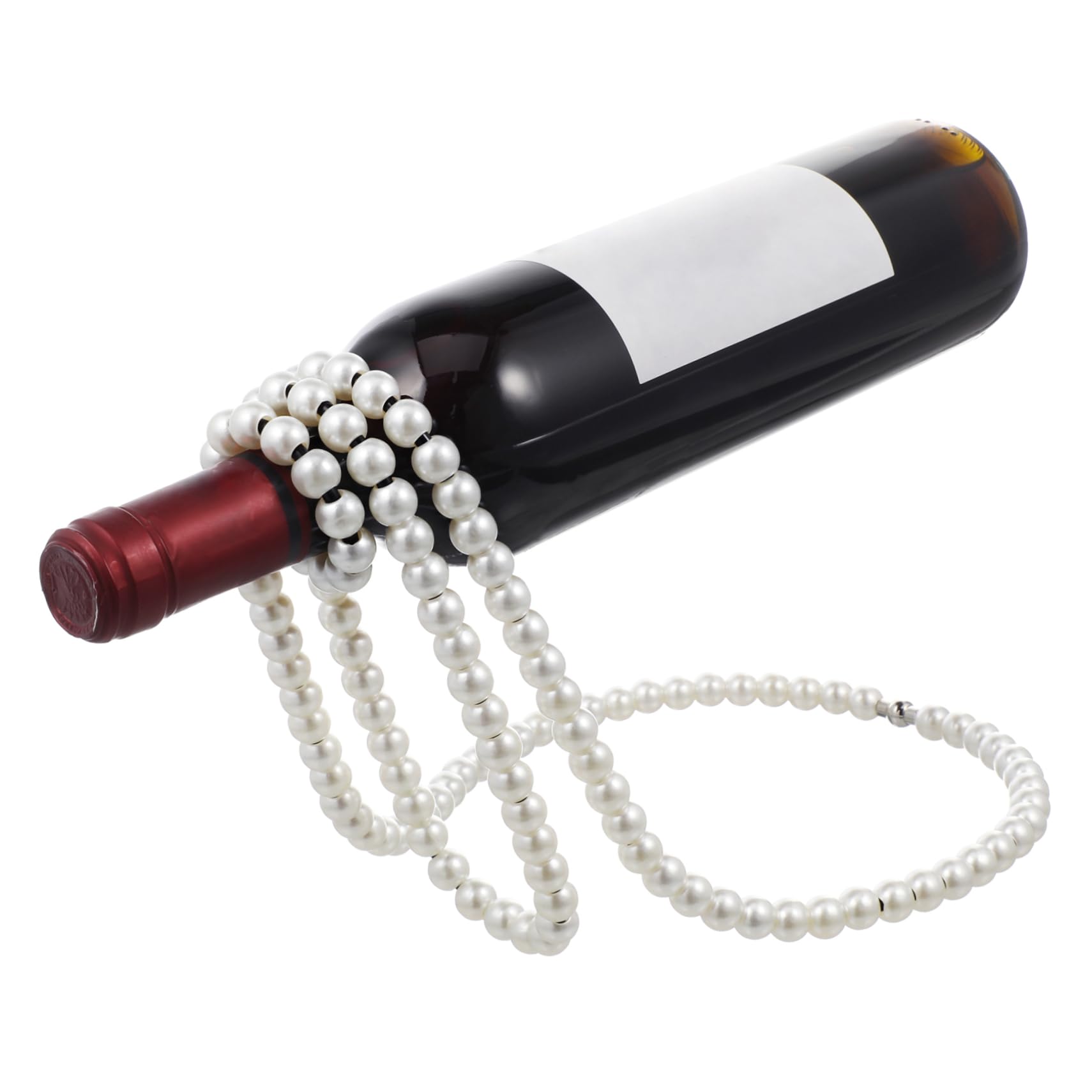 Casier à vin suspendu en fer STOBAZA, porte-bouteille design collier pour bar