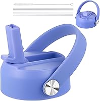 Vista 8 de KMN Tapa de popote para boca ancha Hydro Flask, tapas con popote para Hydroflask de boca ancha de 12, 16, 18, 20, 32, 40 onzas, tapa de popote