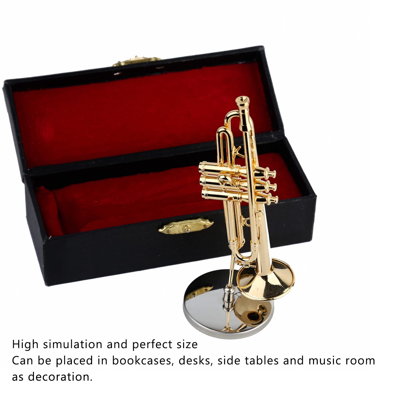 Miniatur Flötenmodell Aus Messing – 15 Cm, Mit Ständer, Sammlerstück & Deko