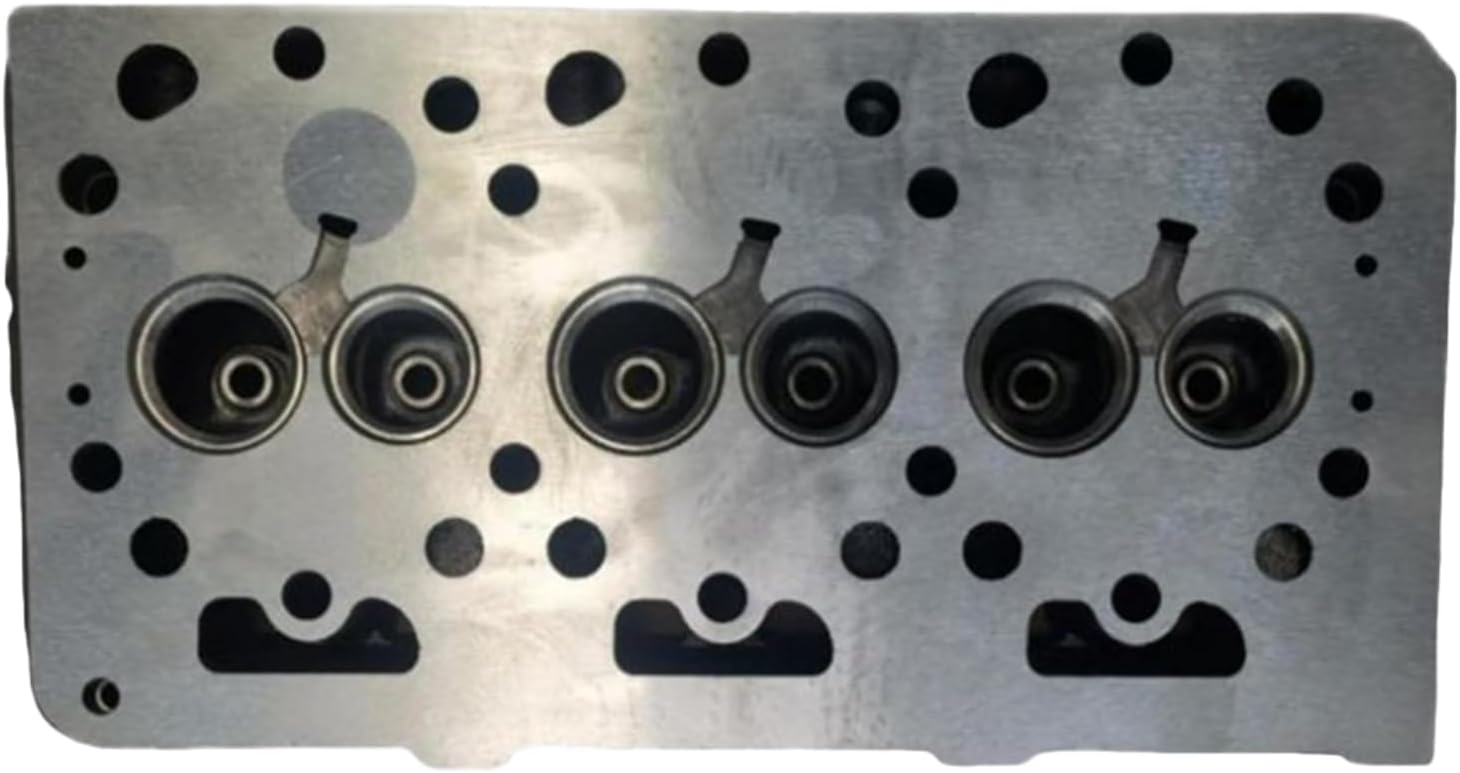 Cylinder Head Compatible for Kubota D850 Engine Tractor B1-14 B1-15 B6200-DJ B1550D B1550E B1550HST-D B1550HST-E B6200D B6200E (Bare Cylinder Head, Type A : with hole)