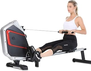 Equipment Home Gym Rowing Machine Aerobic Exercise Fitness Equipment 8-Level Magnetic Control Resistance Adjustable LCD Intelligent Display (Exercise Fitness)