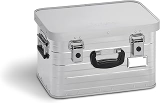 Enders® Alubox Toronto, 29 Liter,Aluminium Box 1 mm Wandstärke, spritzwasserdicht, stapelbar - Alukiste, Metallkiste, Metallbox mit Deckel - verwendbar als Transportbox, Werkzeugkiste, Lagerbox #3888