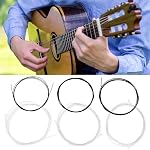 String,Guitar String for Classical Guitars Musical Instrument Accessory Part (C103 Classical Guitar Black and White Nylon Plain)