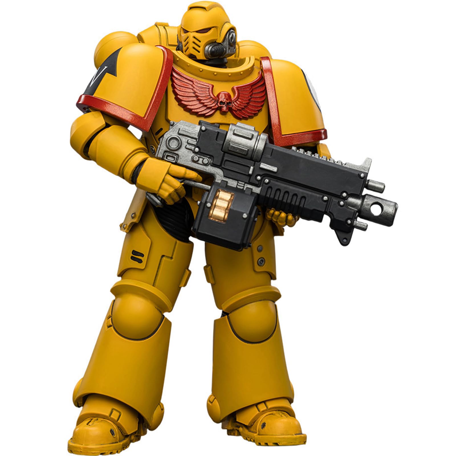 JOYTOY Warhammer 40k Imperial Fists Intercessor with Bolt Rifle, Bolt Pistol and Chainsword 1/18 Action Figure Collect And Display Model