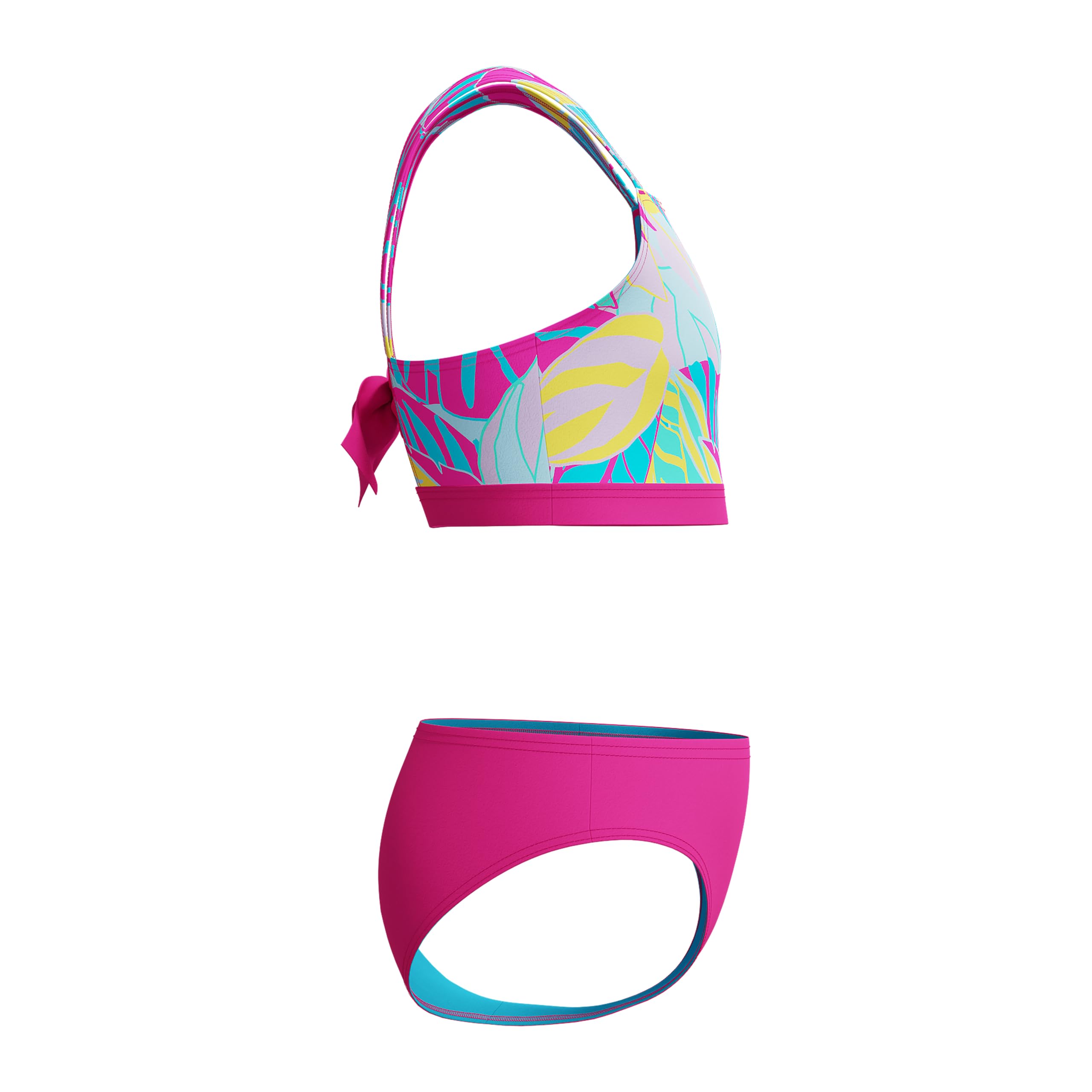 Speedo Mädchen Swimsuit Two Piece Bikini Set Zweiteiliger Badeanzug (1er Pack)
