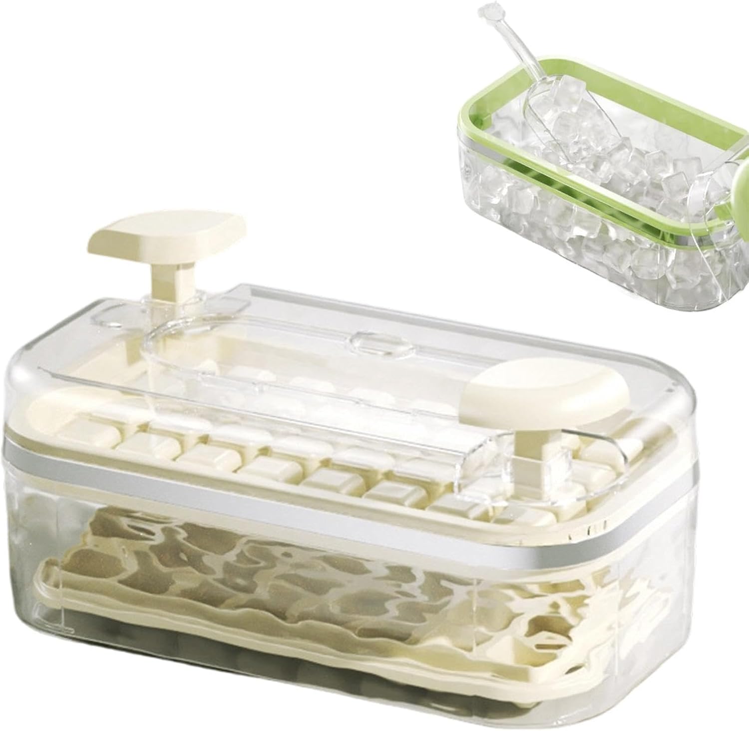 Trays for Freezer | Easy Pressure Removal Kitchen Utensil, Silicone Ice Tray | for Picnic, Camping, Home, Kitchen, Bar, Restaurant, Cafe, Hotel