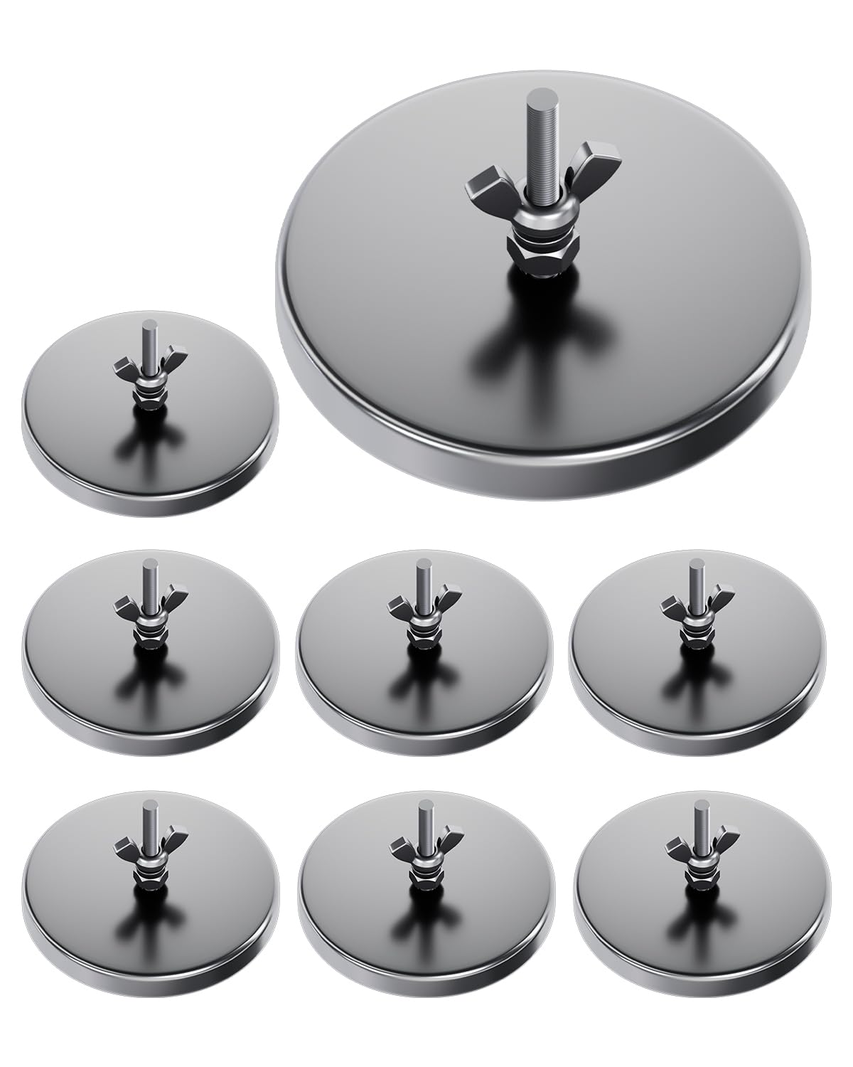 8Pack Magnetic Flag Holder 3.2" Strong Round Base Magnet