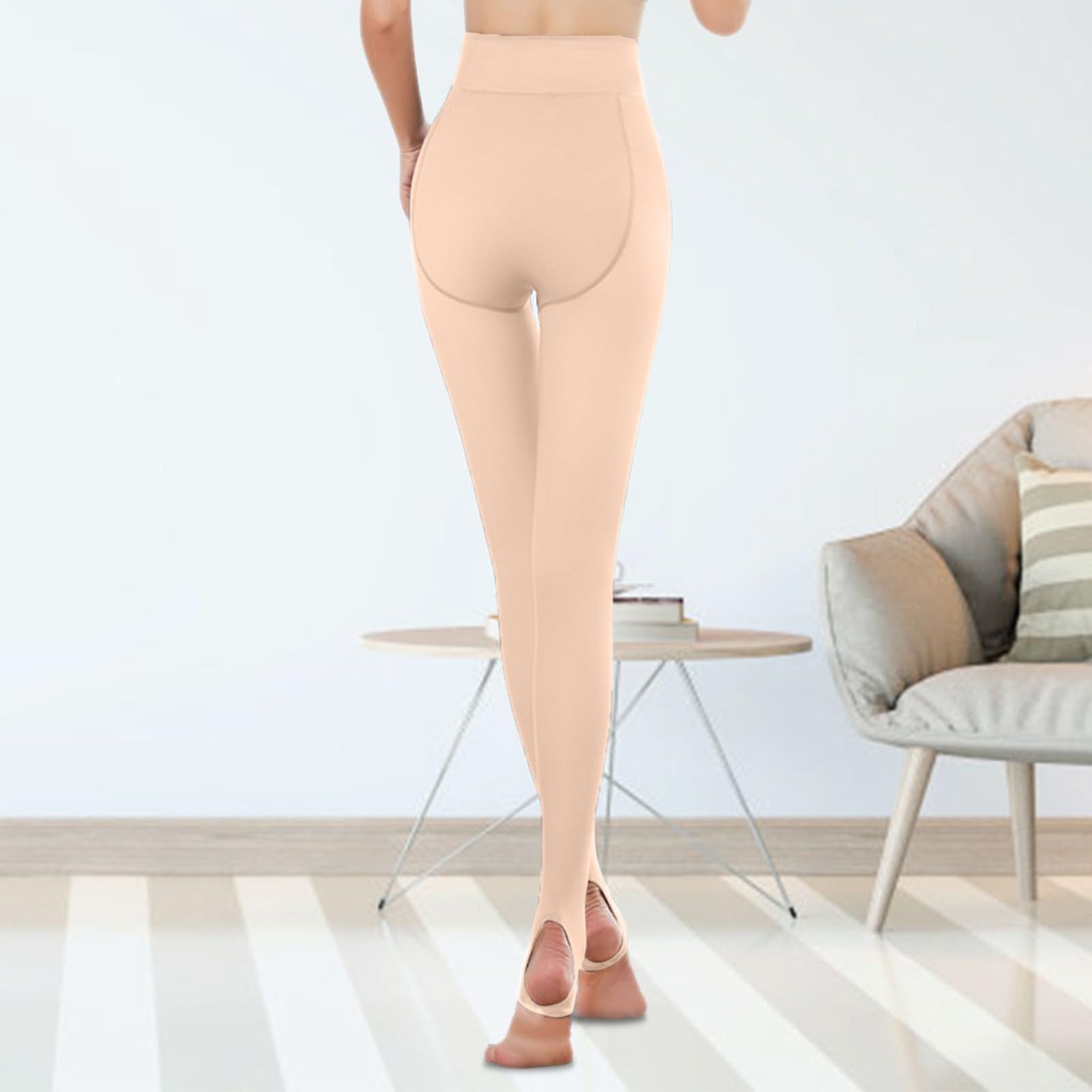 Gelb&Schwarz Pantaloni da jogging foderati in pile da donna Collant invernali da donna Collant termici foderati leggings da donna in caldo pile trasparente collant termici per donna collant termici