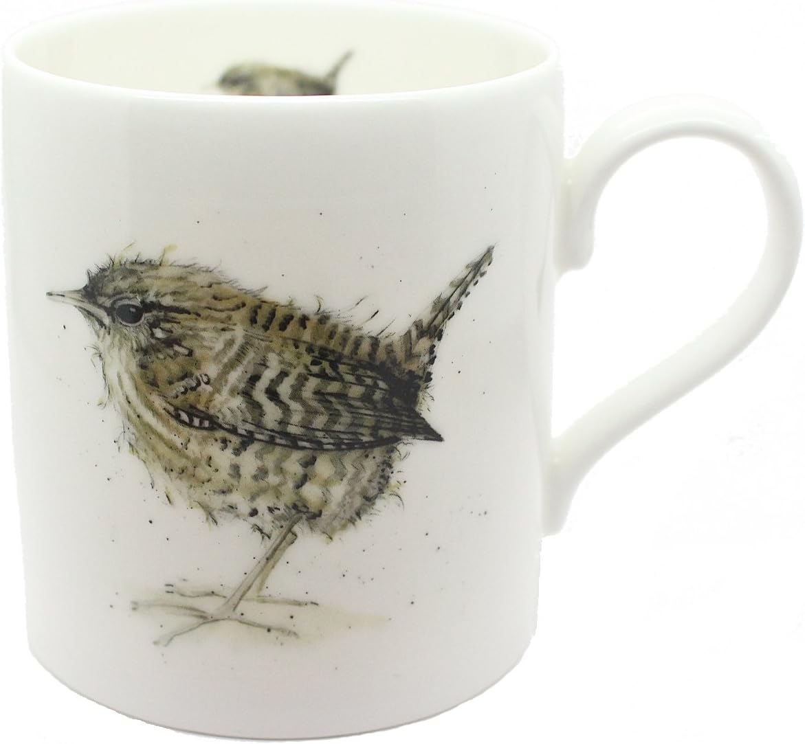Wren Mug - Bird Gift, Fine Bone China - Made in England