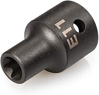 Vista 7 de TEKTON 1/2 pulgada Drive x E10 Zócalo de impacto de estrella externa poco profunda SID22410