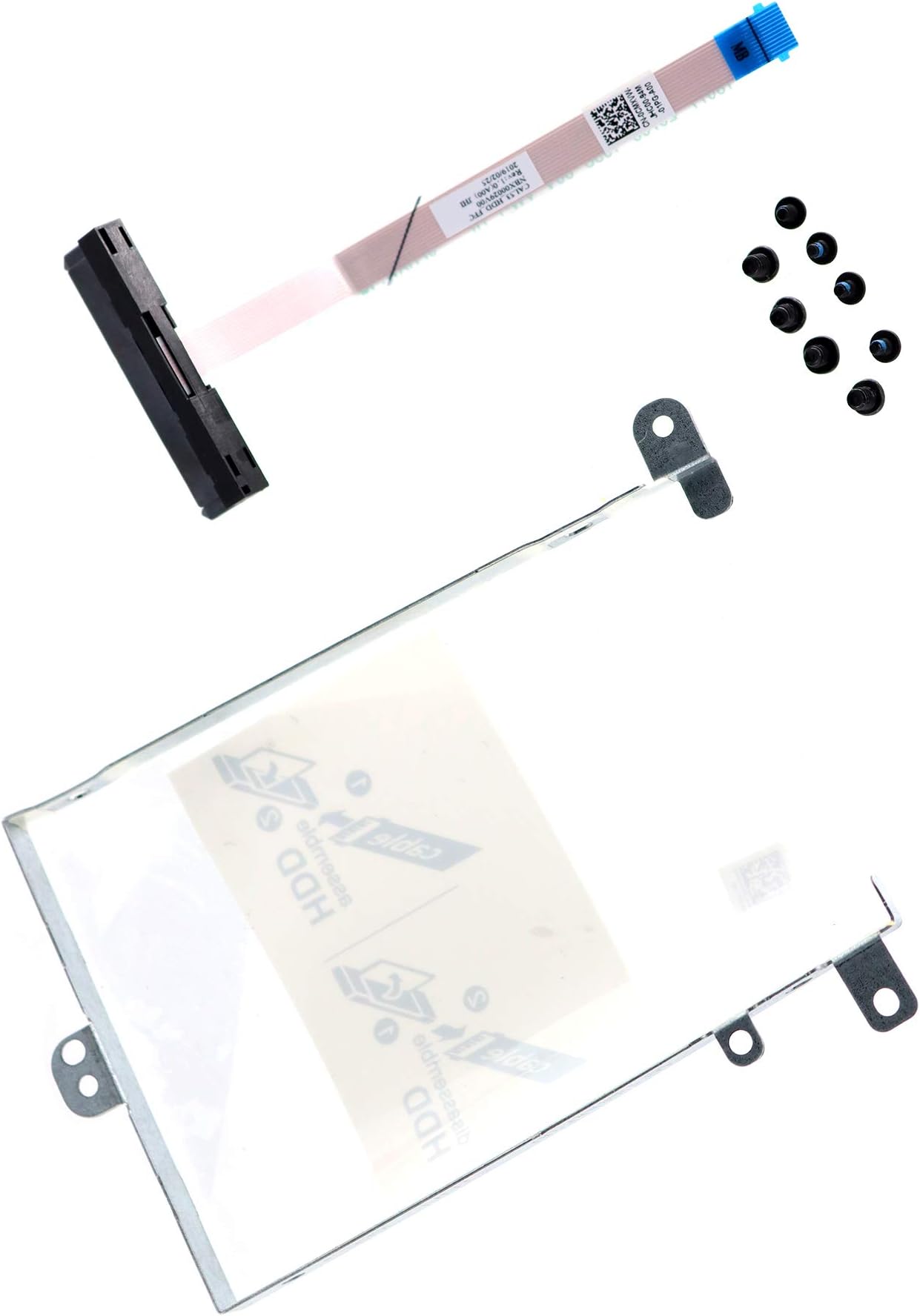 Hard Drive Cable CMX𝖵𝖶s 0CMX𝖵𝖶s w/ 2.5" HDD Caddy Carrier 0K2HV9 K2HV9 for DELLs G3 3579 3779 Gaming Laptop