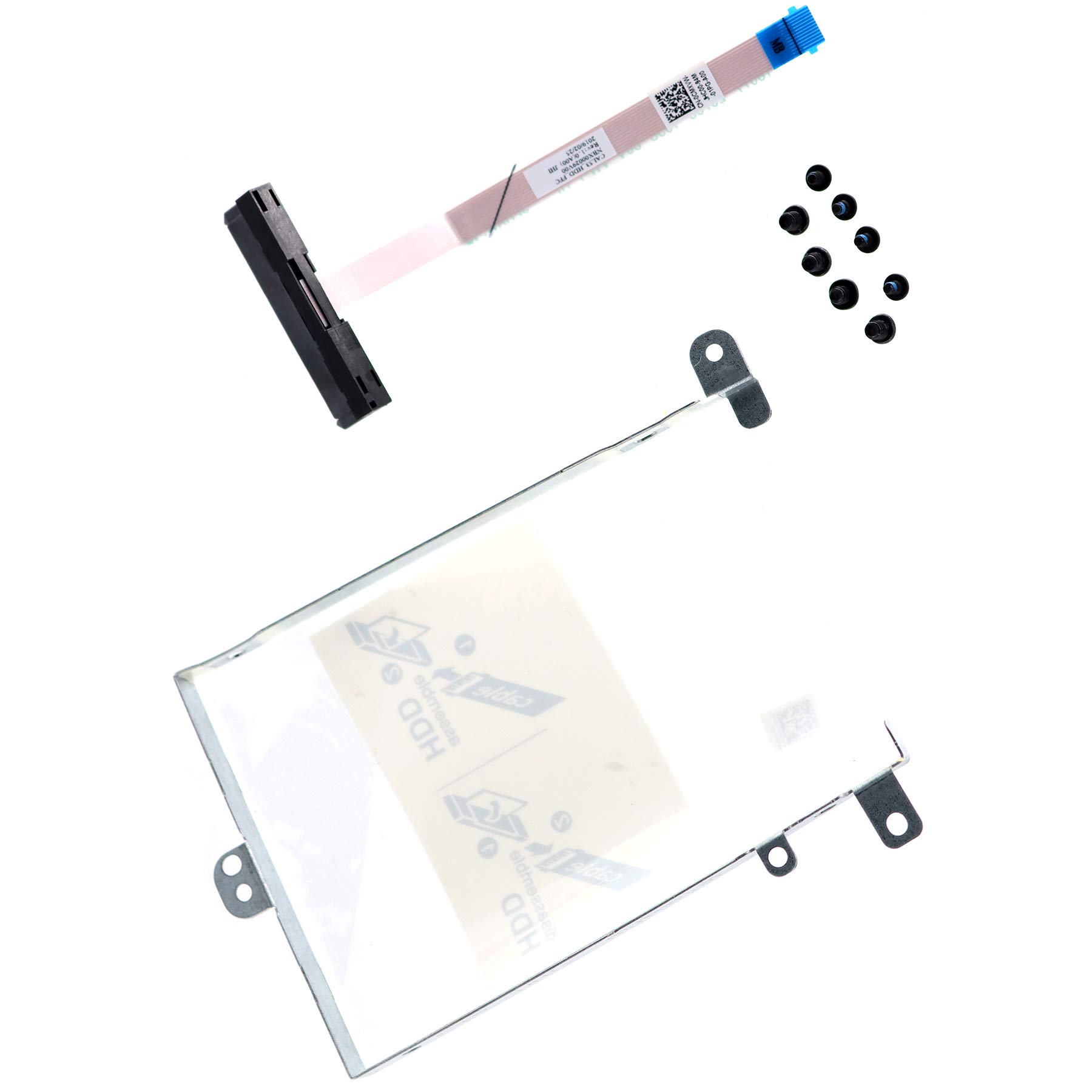 Hard Drive Cable CMX𝖵𝖶s 0CMX𝖵𝖶s w/ 2.5" HDD Caddy Carrier 0K2HV9 K2HV9 for DELLs G3 3579 3779 Gaming Laptop