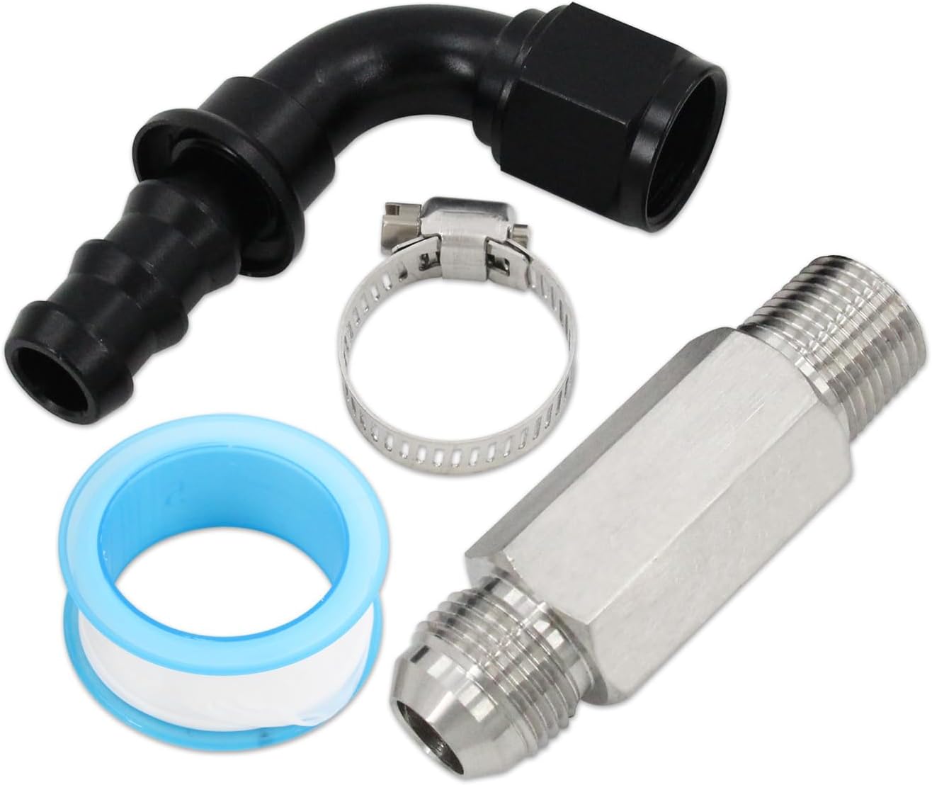 Upgraded Heater Hose Connector 10AN Push Lock for Dodge Ram 6.7L Cummins 2007.5+, 10AN Push Lock Fitting Replace 52014739AG 55056711AC 55056966AA
