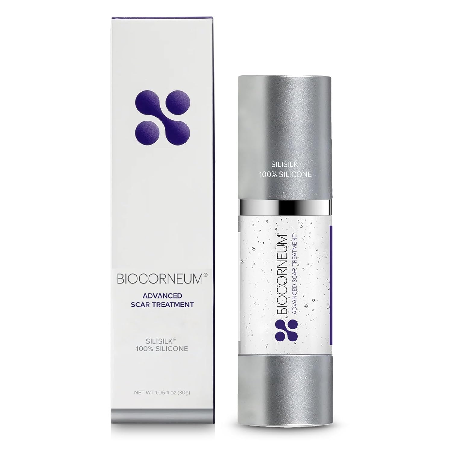BIOCORNEUM SILISILK Silicone Gel – Luxurious Professional-Grade Silicone for Visible Scar & Skin Refinement – Soft Touch, Fast-Drying, Hydrating Formula – 100% Silicone Scar Gel – 1.06 fl oz (30g)