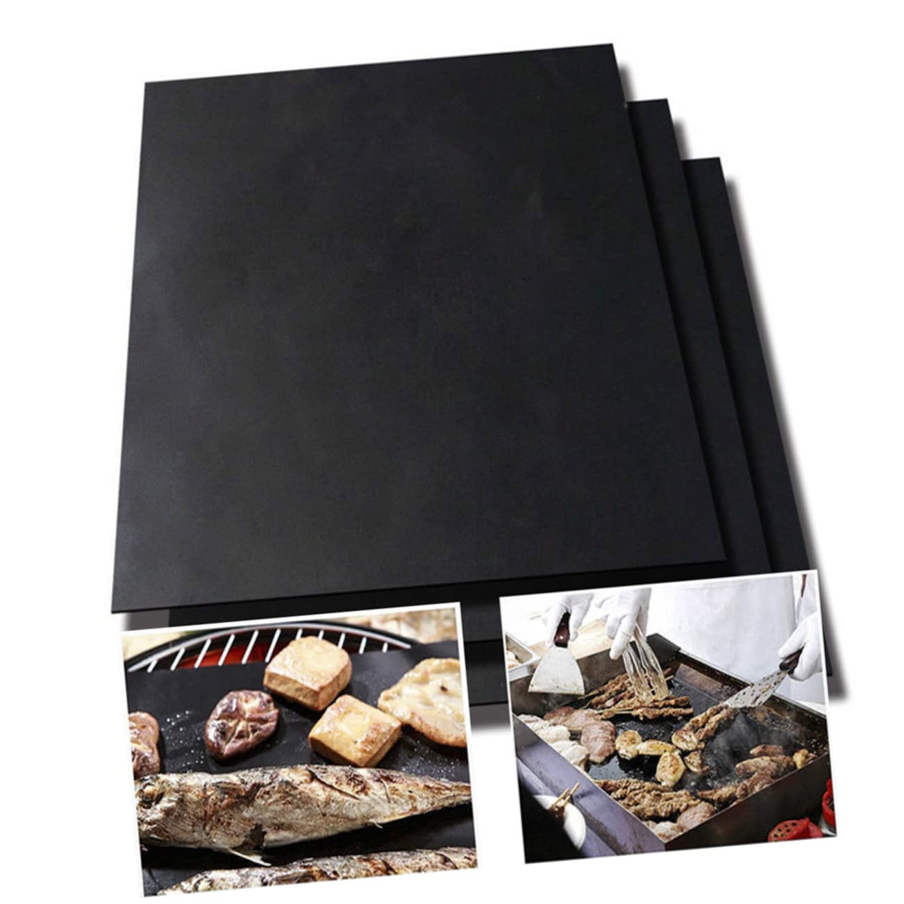 GALPADA 1Pc Bbq Grill Mat Non Stick Heat Resistant Baking Pad for Grilling Vegetables Fish and Kebabs Oven Liners for Outdoor Bbq and Oven Use