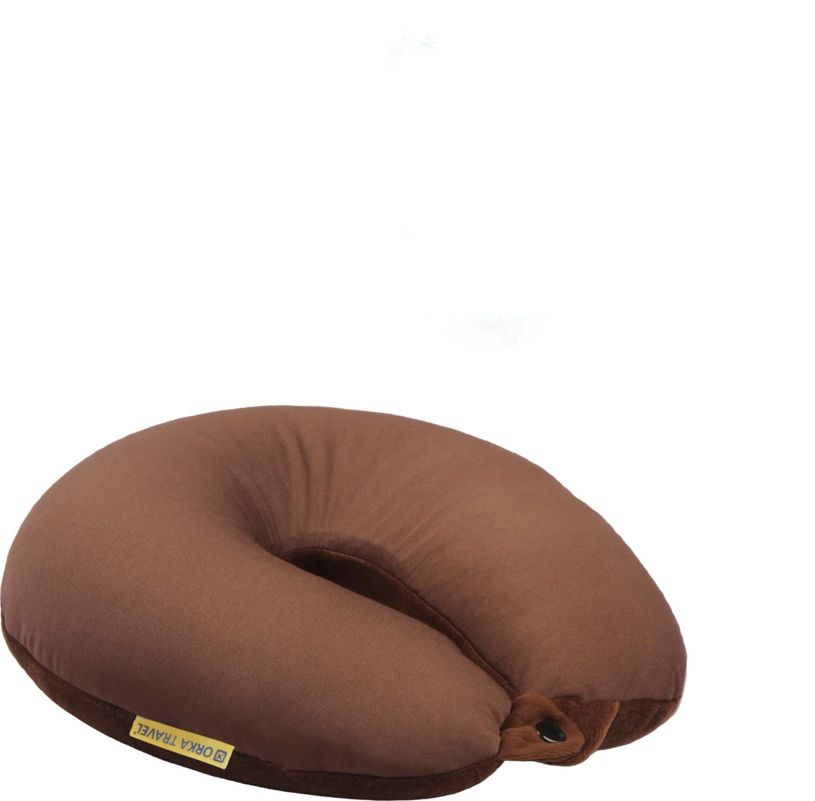 orka travel Solid Microbeads U Neck Pillow - Brown-picture-10
