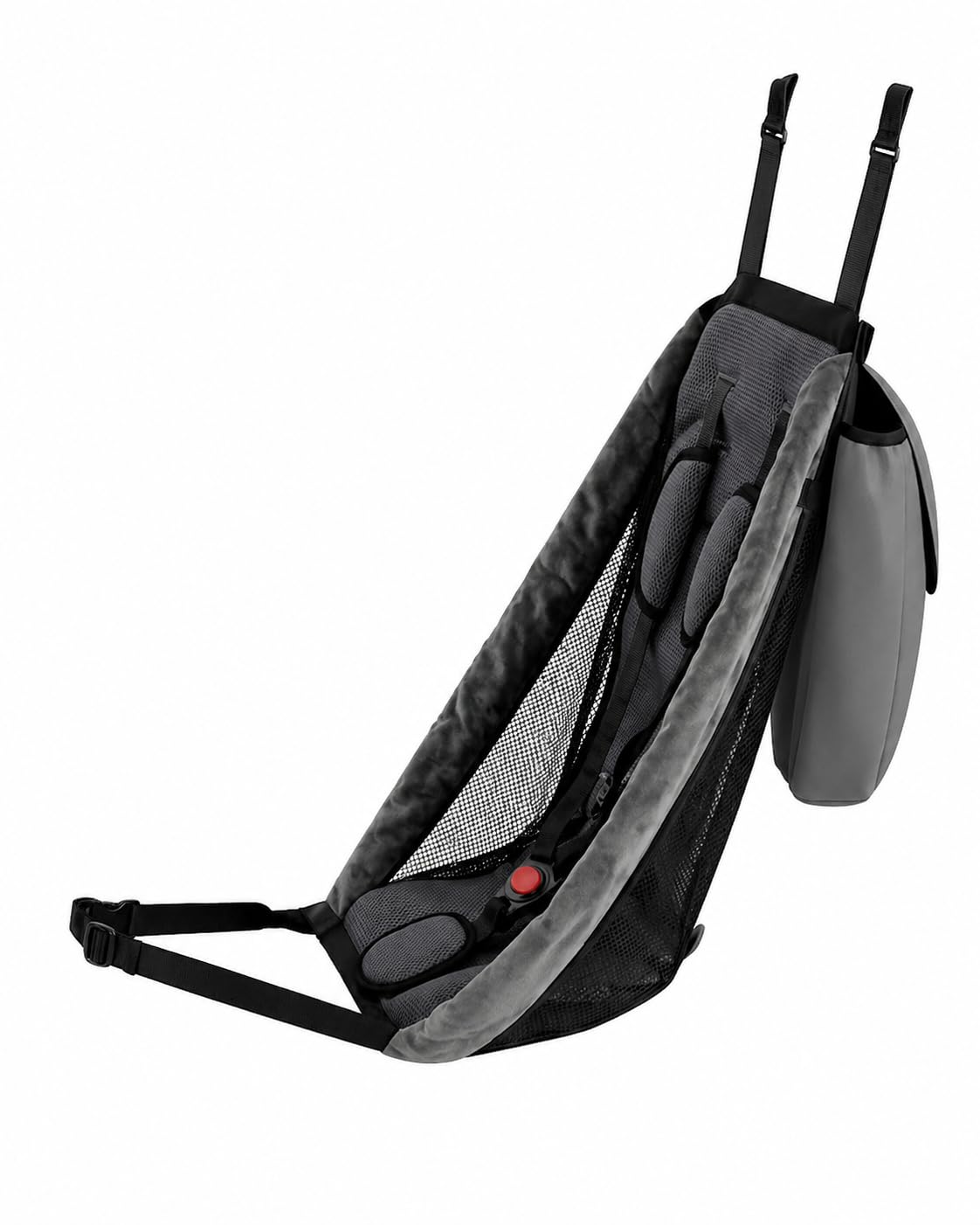 Detachable Seat Sling Accessory for Compatible Book-Fold Strollers, Foldable Mesh Add-On with Adjustable Straps, No-Tool Installation, Accessory Only