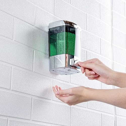 Miniatura 5 de Restaurantware Clean Tek - Dispensador de jabón manual profesional de 23.7 onzas, 1 dispensador de jabón para montar en pared, llave de seguridad,