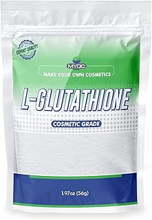Myoc L-Glutathione Powder –1.97oz, L-Glutathione Powder, L Glutathione Powder for Skin Whitening, L Glutathione Powder Pure, DIY Cosmetic Grade L-Glutathione Powder, Non-GMO, Paraben